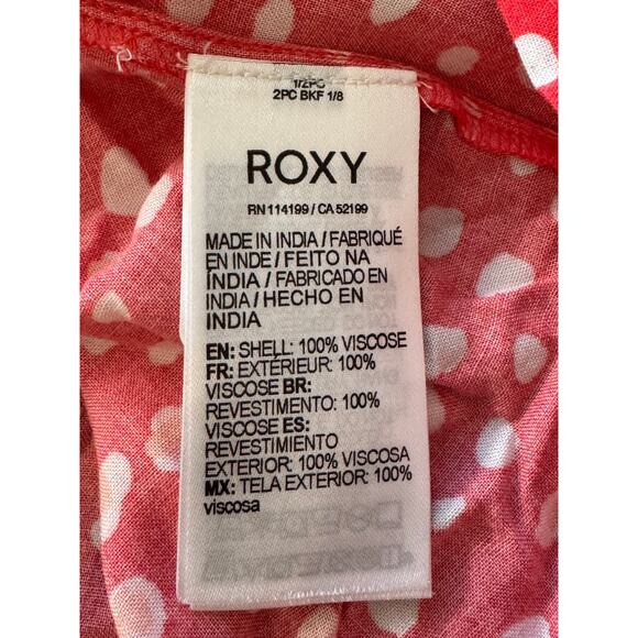 NEW ROXY Hibiscus Wild Dot Juniors' Another Day Printed Romper Size S - Picture 9 of 10